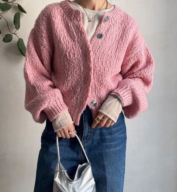  「ローゲージニットカーディガン」|カーディガン|