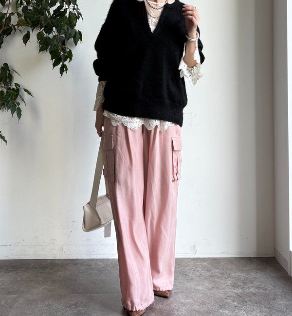  「深Vスリットニット」|ニット・セーター|