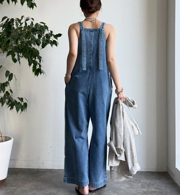  「【WEB限定】深Vサロペット」|ワンピース|