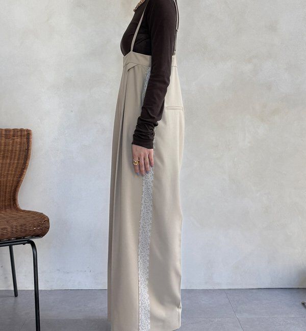  「【WEB限定】ハイウエストサロペット」|ワンピース|