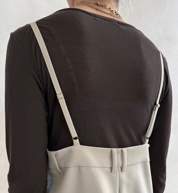  「【WEB限定】ハイウエストサロペット」|ワンピース|