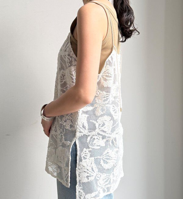  「【セットアップ可能】メッシュレースキャミ」|シャツ・ブラウス|