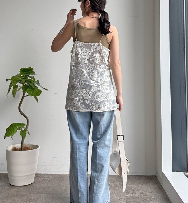  「【セットアップ可能】メッシュレースキャミ」|シャツ・ブラウス|