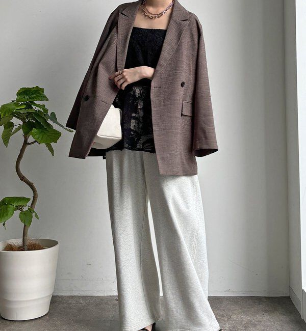  「【セットアップ可能】メッシュレースキャミ」|シャツ・ブラウス|