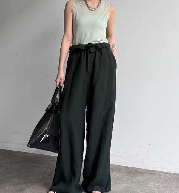  「シアー切替タンク」|Tシャツ・カットソー|