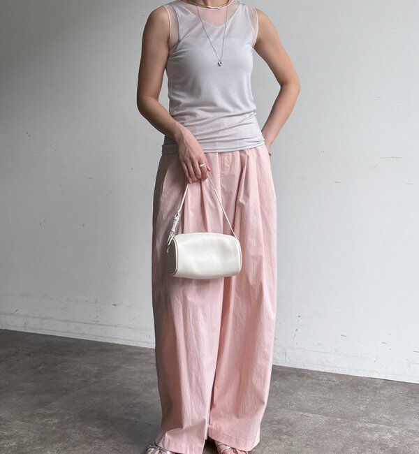  「シアー切替タンク」|Tシャツ・カットソー|