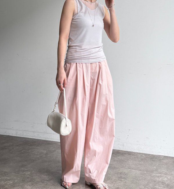  「シアー切替タンク」|Tシャツ・カットソー|