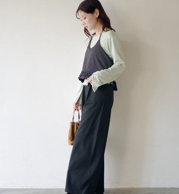  「ドットフリルキャミSET」|Tシャツ・カットソー|