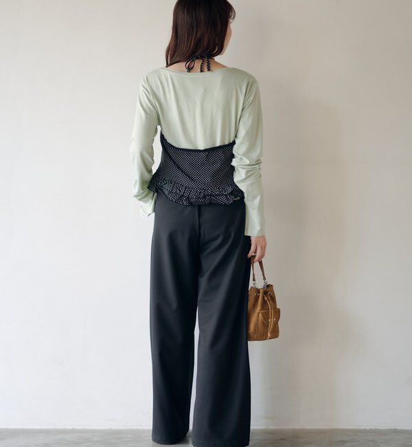  「ドットフリルキャミSET」|Tシャツ・カットソー|