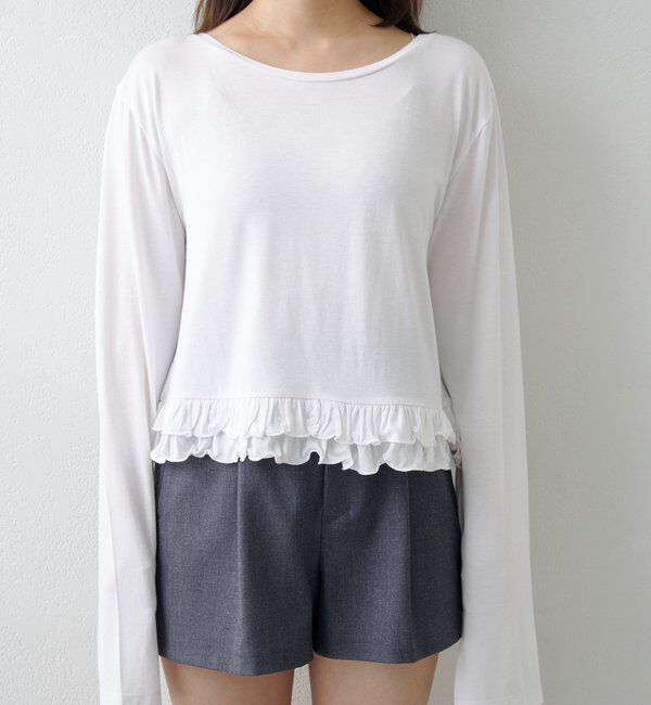  「ドットフリルキャミSET」|Tシャツ・カットソー|