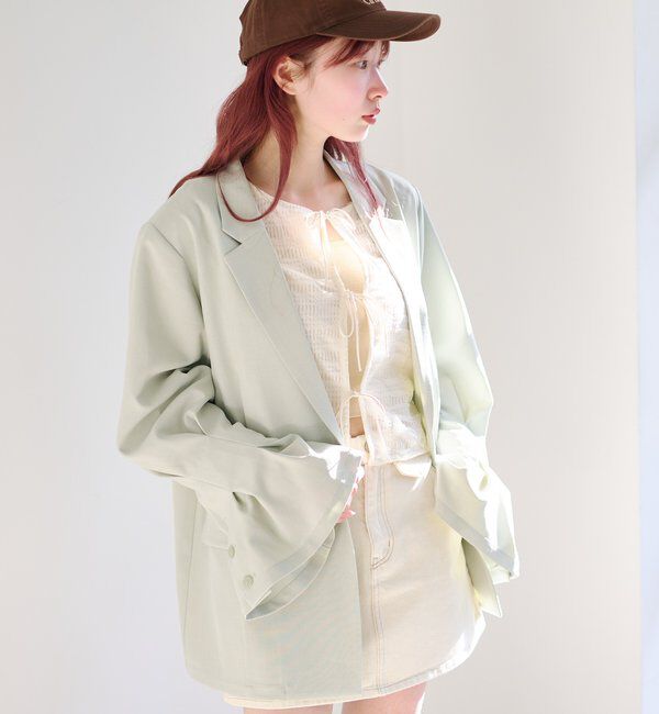  「チュールリボンブラウス」|シャツ・ブラウス|