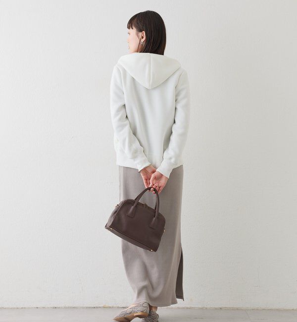  「【WEB限定/キレイめ上品】スポンジダンボールZIPパーカーカットソー」|パーカー|