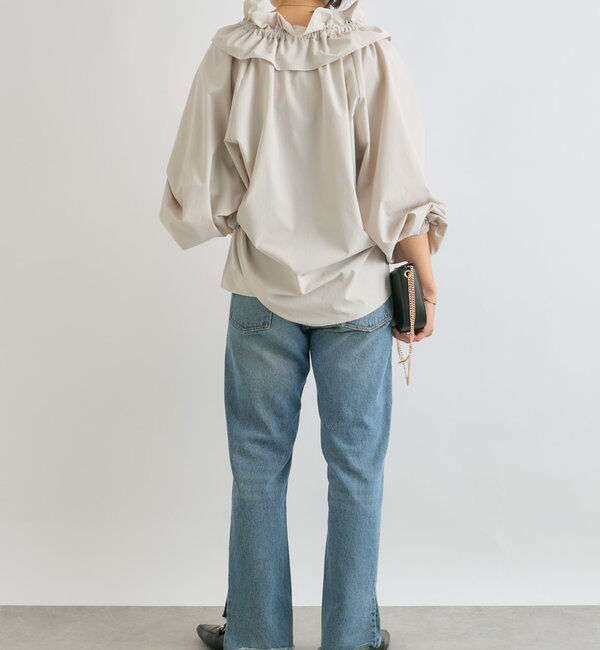  「【全骨格美脚見え！】slit DENIM」|デニム|