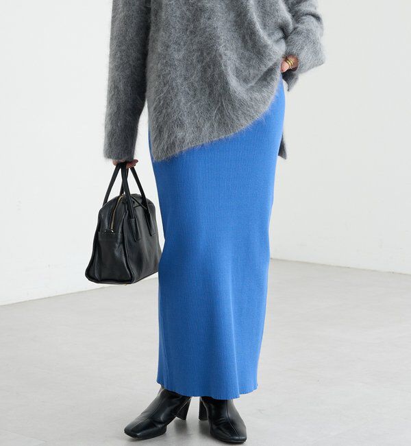  「【マイナス3kg/レビュー高評価☆】リブタイトスカート」|スカート|