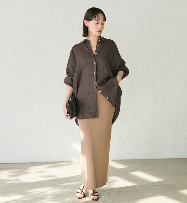  「【マイナス3kg/レビュー高評価☆】リブタイトスカート」|スカート|