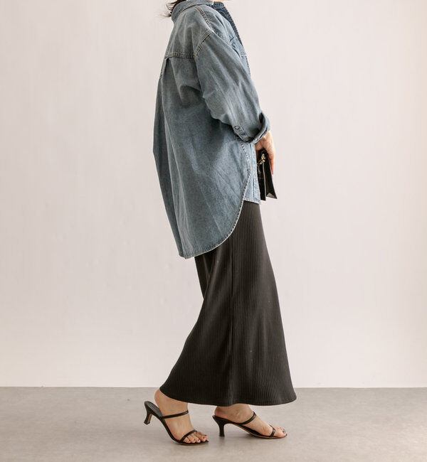  「【ベストセラー】【MONN.:.(モン)】ビッグデニムシャツ」|シャツ・ブラウス|