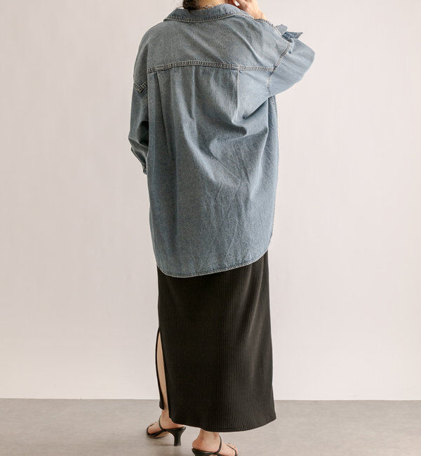  「【ベストセラー】【MONN.:.(モン)】ビッグデニムシャツ」|シャツ・ブラウス|