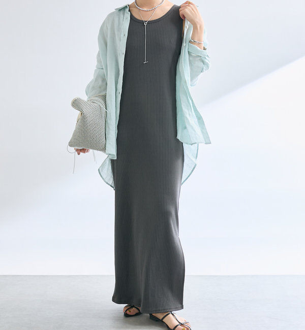  「【マイナス3kg/レビュー高評価☆】2WAYリブタンクワンピース」|ワンピース|