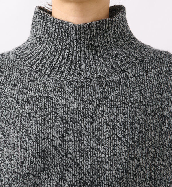  「【暖かな素材感/リバイバル】MIXヤーンタートルニット」|ニット・セーター|