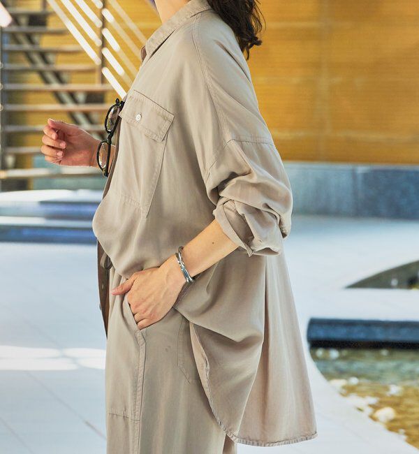  「【セットアップ可】ガーメントダイワイドシャツ」|シャツ・ブラウス|