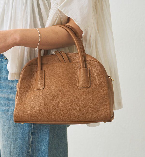  「【キレイめにもカジュアルにも】レザーボストン」|トートバッグ|