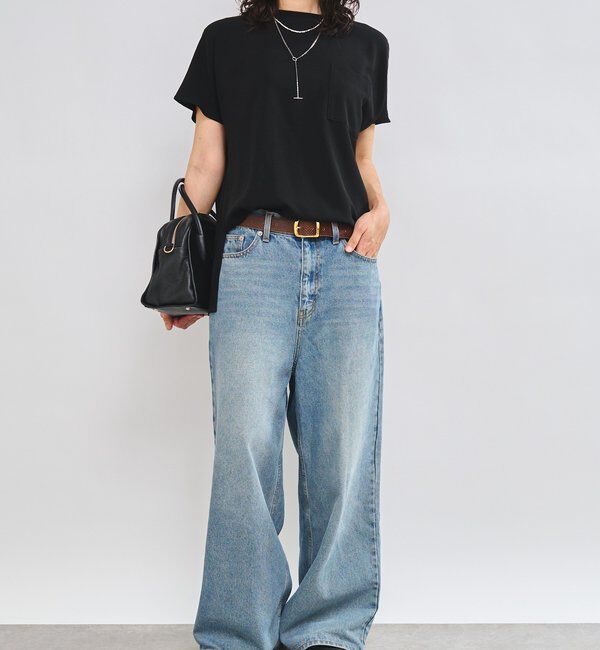  「【新色登場】【MONN.:. （モン）】ワイドレッグデニム」|デニム|