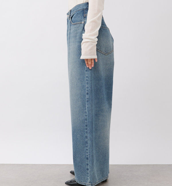  「【新色登場】【MONN.:. （モン）】ワイドレッグデニム」|デニム|