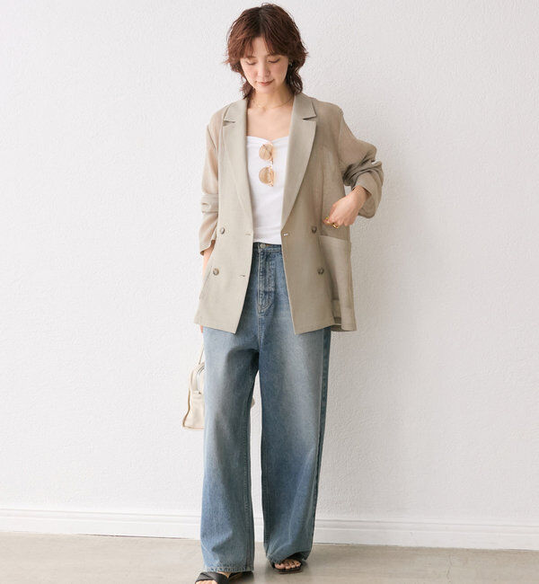  「【新色登場】【MONN.:. （モン）】ワイドレッグデニム」|デニム|