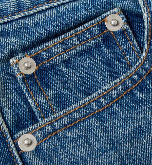  「【MONN.:.(モン)】フロントナローデニムパンツ」|デニム|