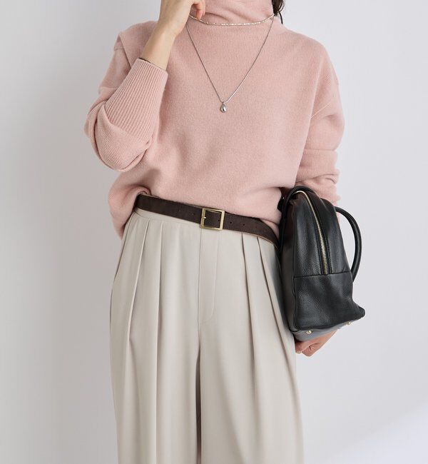  「【5色展開/万能トップス】ウール100NEWボトルネックニット」|ニット・セーター|