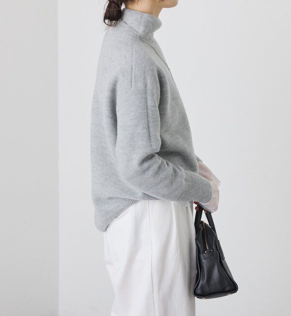  「【5色展開/万能トップス】ウール100NEWボトルネックニット」|ニット・セーター|