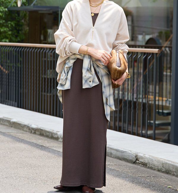  「【新色追加/抜け感◎】ハーフZIPスウェット」|Tシャツ・カットソー|