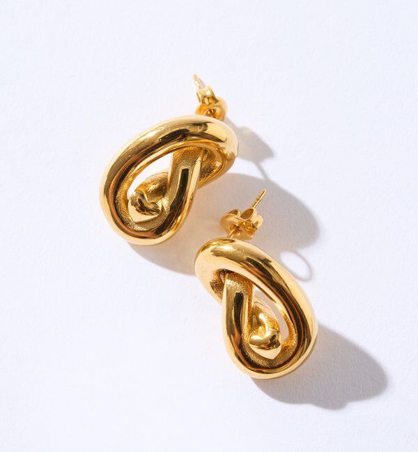  「【R.good(アールドットグッド)】ノットモチーフピアス」|ブローチ・コサージュ|