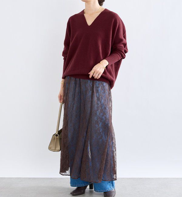  「【リバイバル/新色追加/7色展開】ウール100NEWバックボリュームニット」|ニット・セーター|