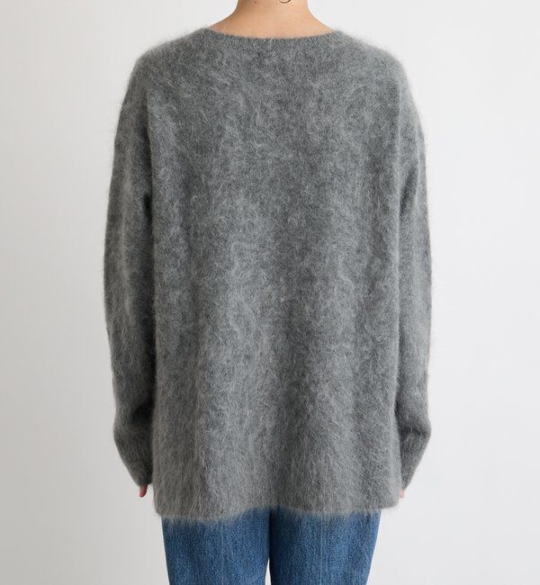  「【ヘアリーな質感】起毛ウールサイドスリットニット」|ニット・セーター|
