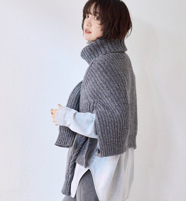  「【MONN.:.(モン)】タートルネックニット」|ニット・セーター|