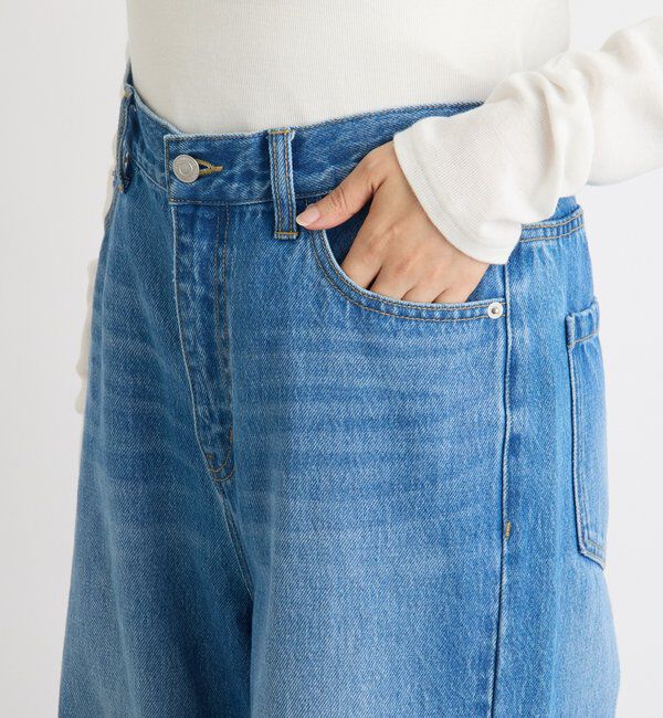  「【MONN.:.(モン)】バギーデニムパンツ」|デニム|