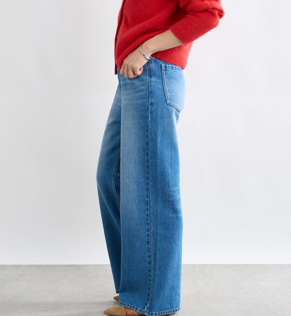  「【MONN.:.(モン)】バギーデニムパンツ」|デニム|