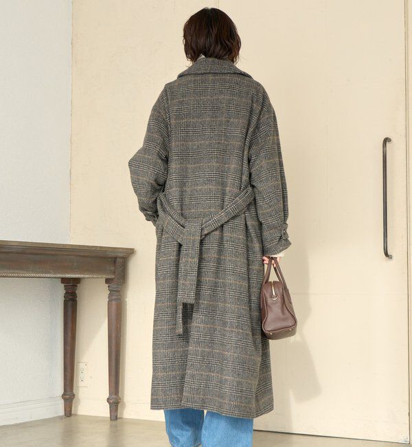  「【インフルエンサーSHIHO企画】チェックステンカラーコート」|その他|
