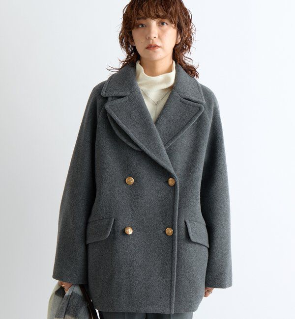 「【リバイバル/新色追加】ラグランPコート」|ピーコート|