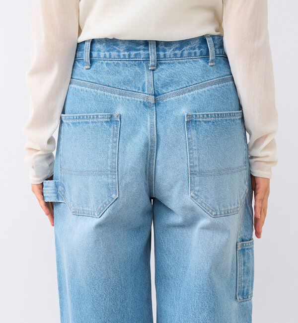  「【MONN.:.(モン)】ルーズペインターデニム」|デニム|