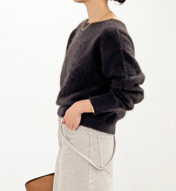  「【最高気温5度の寒い日に！/リバイバル】ファーヤーン2WAYニット」|ニット・セーター|