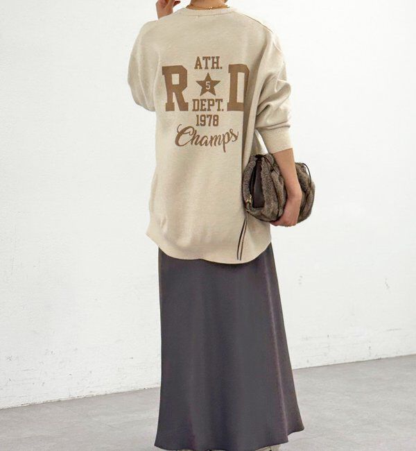  「【バックロゴが目を惹く】アスレチックロゴニット」|ニット・セーター|