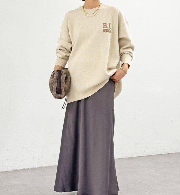  「【バックロゴが目を惹く】アスレチックロゴニット」|ニット・セーター|