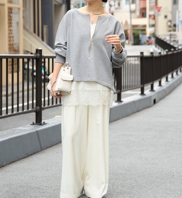  「【新色追加/鮮度抜群】レーストリムキャミソール」|シャツ・ブラウス|