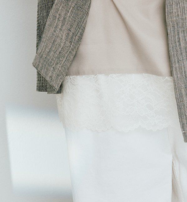  「【新色追加/鮮度抜群】レーストリムキャミソール」|シャツ・ブラウス|