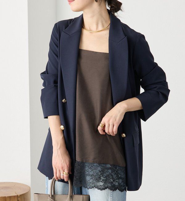  「【新色追加/鮮度抜群】レーストリムキャミソール」|シャツ・ブラウス|