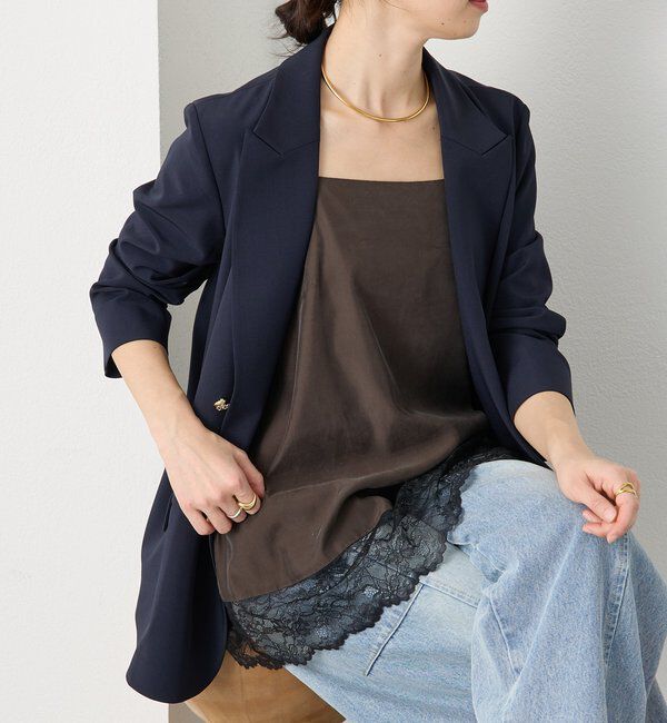  「【新色追加/鮮度抜群】レーストリムキャミソール」|シャツ・ブラウス|