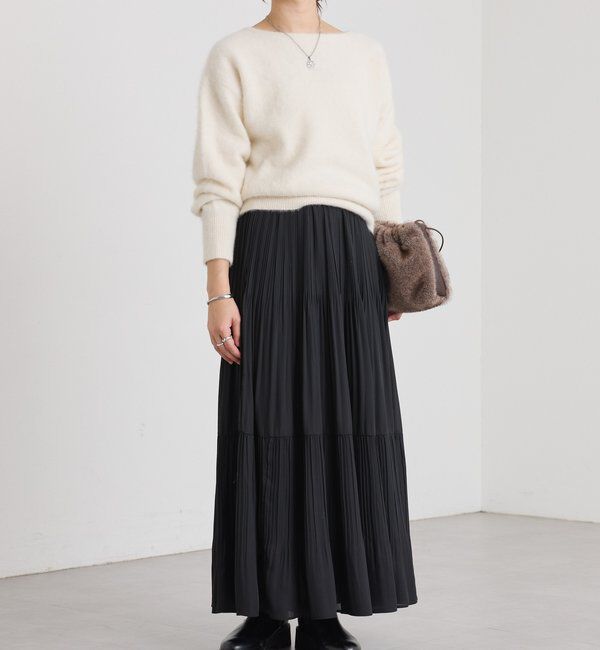  「【上品見え】ティアードプリーツスカート」|スカート|