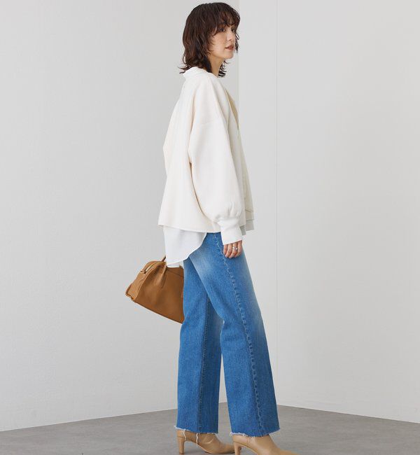  「【抜け感◎】キーネッククッションニット」|ニット・セーター|